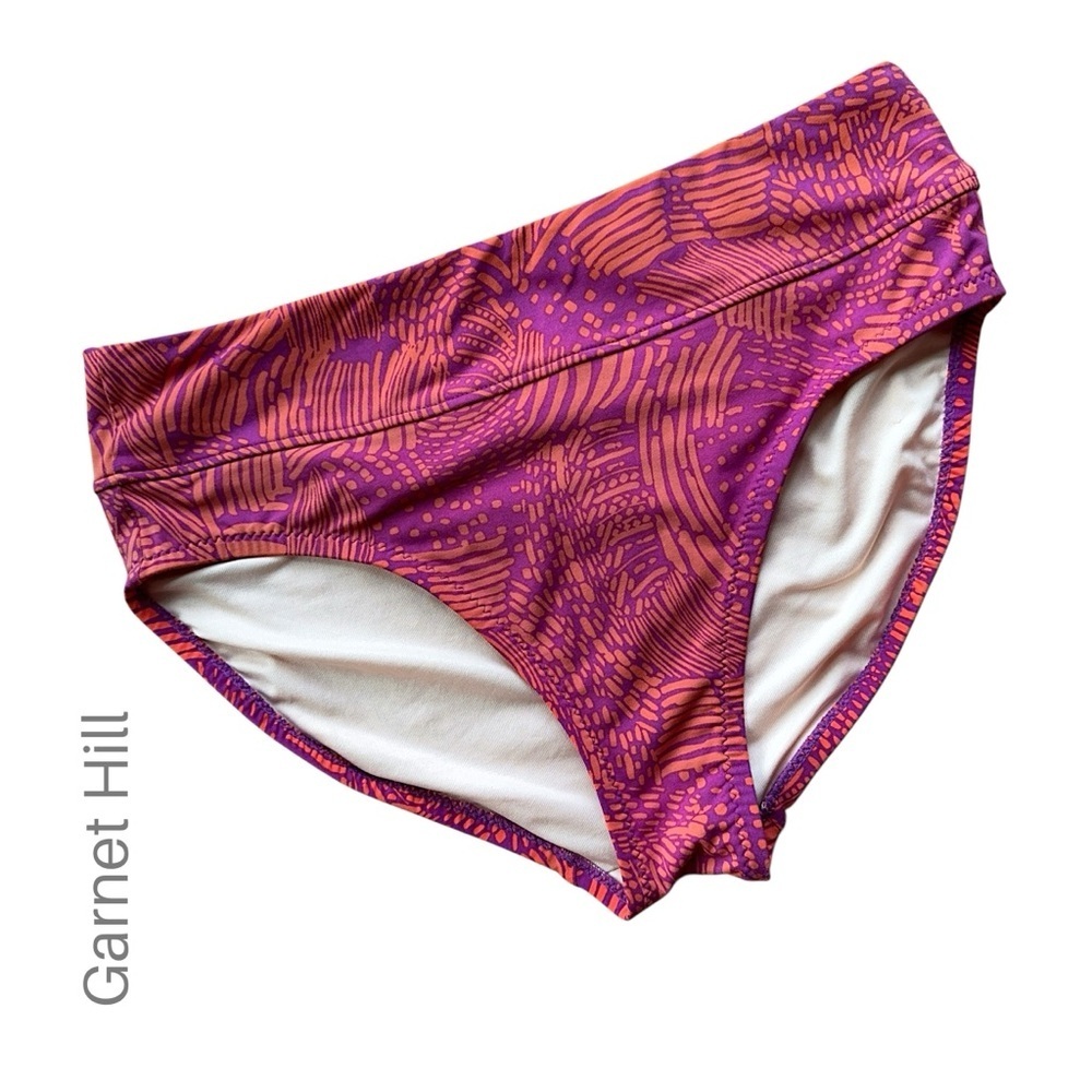 GARNET HILL | NWOT HIGH TIDE BIKINI BOTTOM FUSIA & ORANGE | SIZE 6